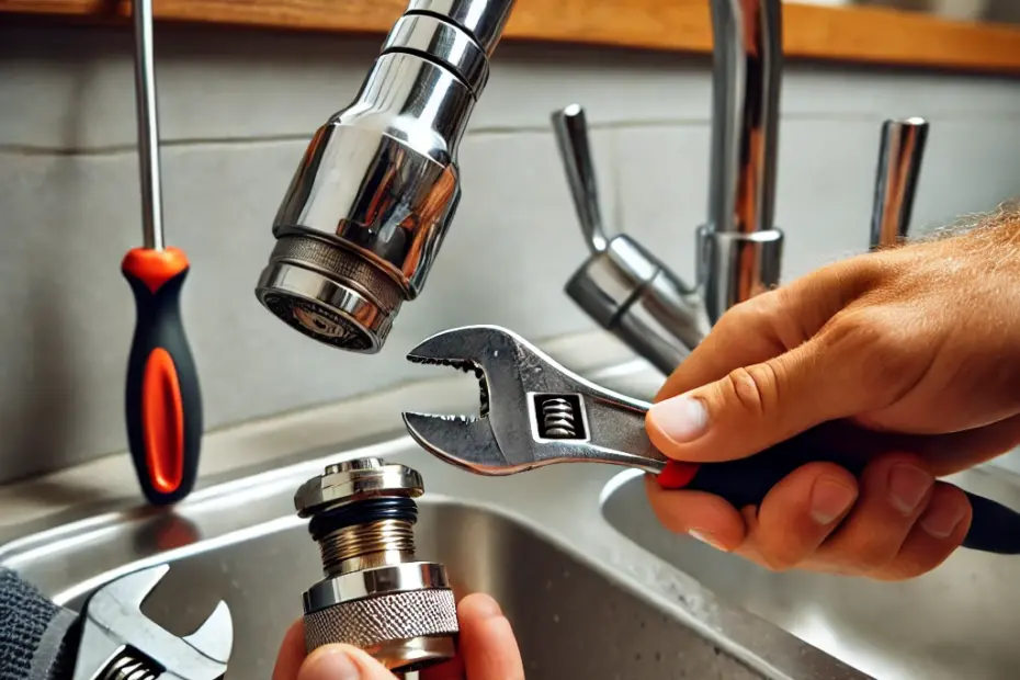 how to remove the flow restrictor from a delta kitchen faucet